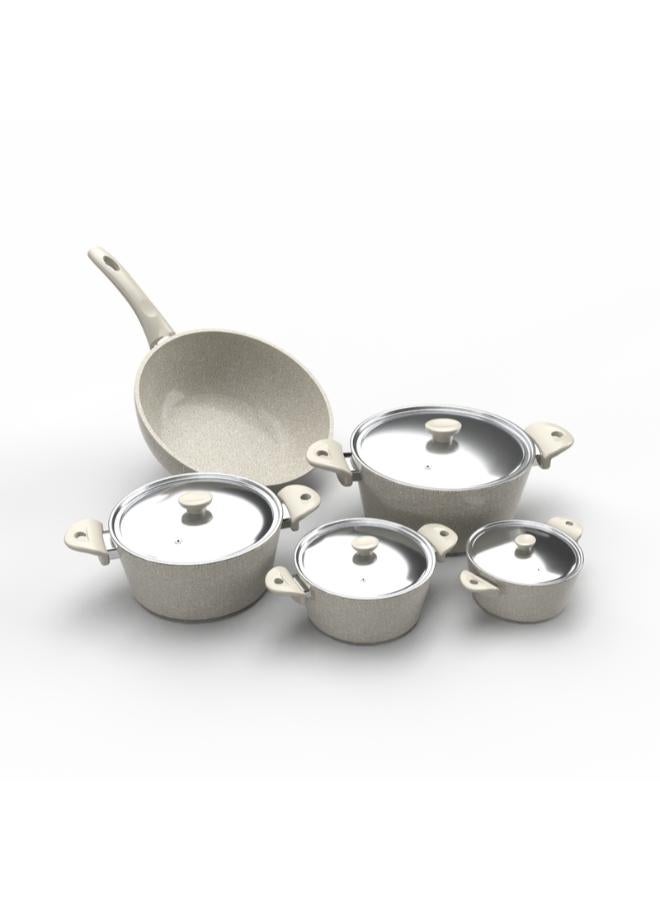 توب شيف مجموعة من 9 قطع أواني طهي من الجرانيت - Image 3