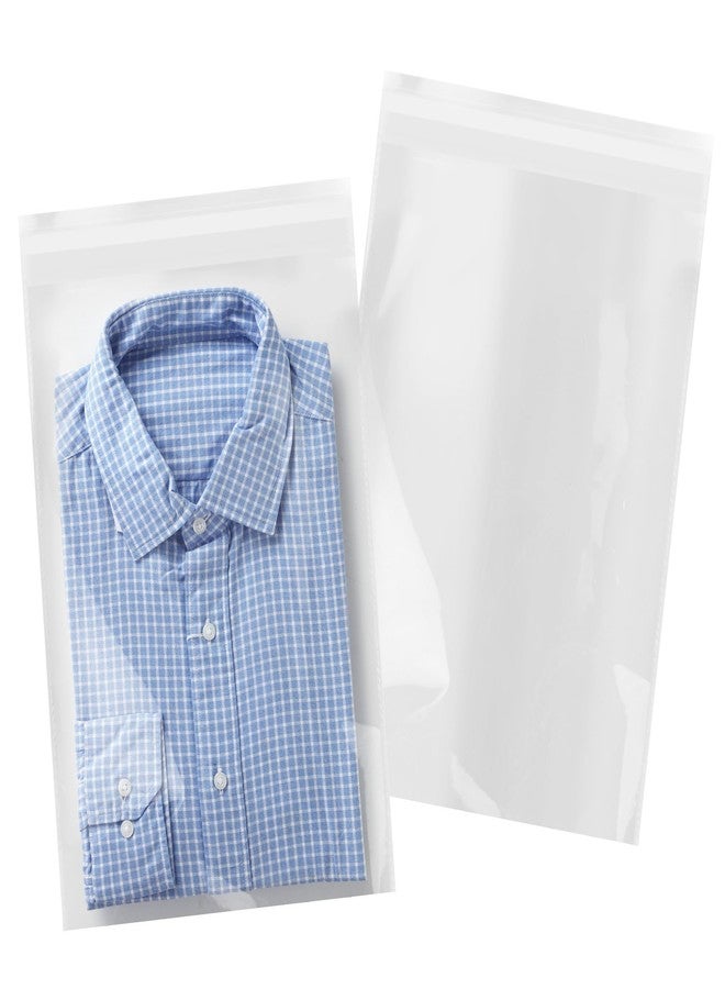 iMailer - 200 Count - 12" x 18" Clear Cellophane Bags Self Seal- Cello Large Resealable Plastic Poly Bags for Clothing, T-Shirts, Pants - Image 1