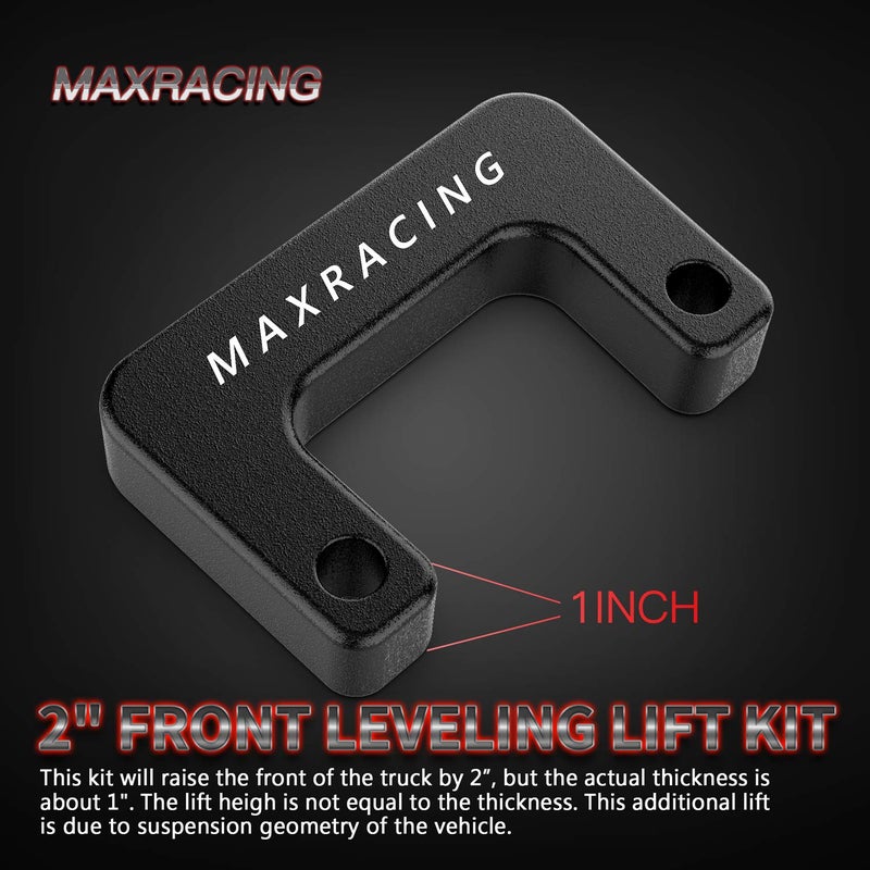 Maxracing 2" Leveling Kit Compatible with 2007-2026 Chevy Silverado 1500 Avalanche Suburban Tahoe/GMC Sierra Yukon XL1500 - Image 4