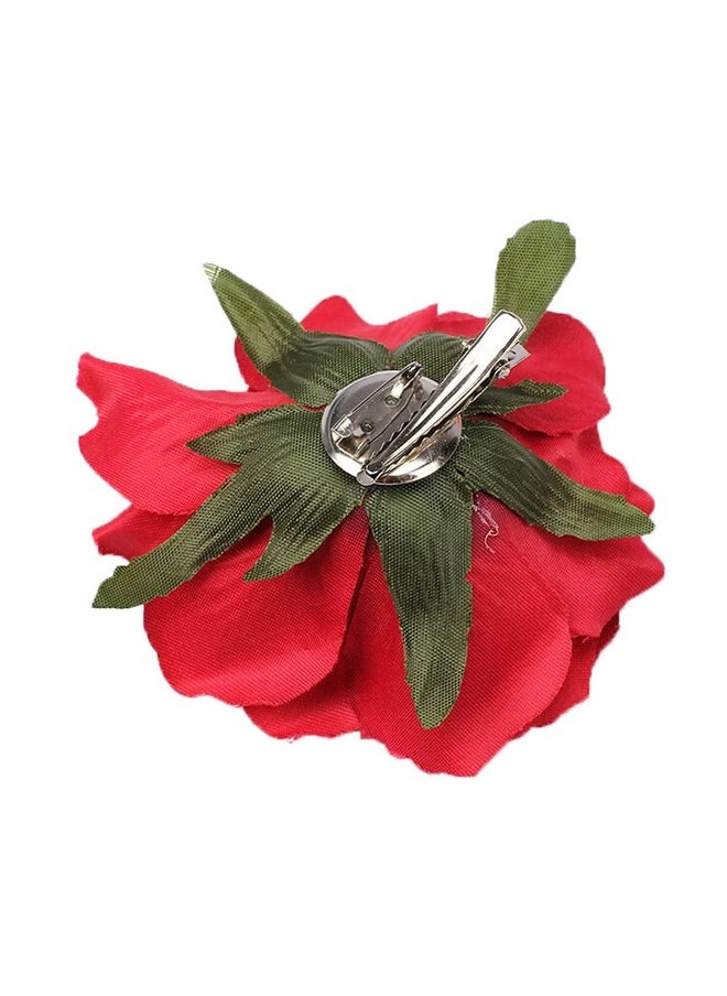 ericotry 6 Pieces Rose Flower Hair Clips Hair Clips Hairpin Elegant Large Rose Floral Brooches Flamenco Dancer Flower Pin Up Flower Brooch Bride Headpiece Hair Accessories For Women Girls  - Image 3