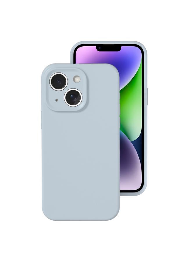 اس-توب جراب لهاتف iPhone 14 Plus بفتحة دقيقة من السيليكون السائل بلون هلامي وتغطية كاملة - Image 1