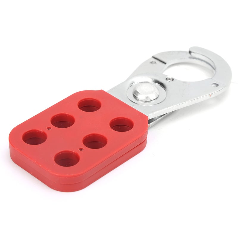 1in Jaw Lockout Hasp Safety Tagout for Padlock Plastic Insulated Snap Lock Nylon PA Steel - Image 5
