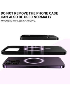 Lisen Wireless Power Bank Fast Charging 10000 mAh 20w With Digital Screen For MagSafe for iPhone and Andriod With Wire Battery Powerbank Portable Fast Charger Pocket Size Purple  - Image 5