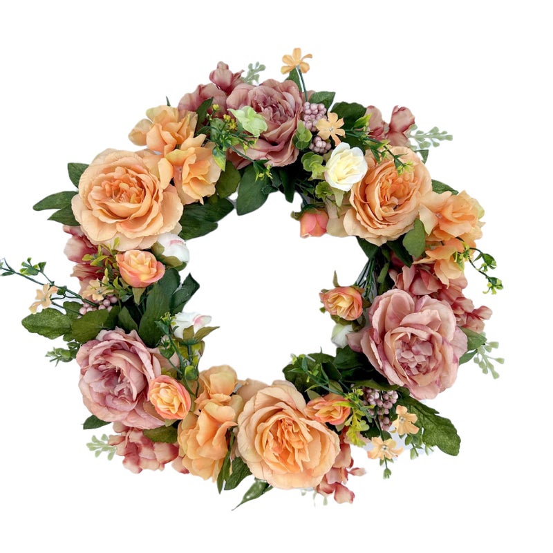 Garland, Simulated Flower Butterfly Dish, Dead Vine, Creative Decorative Garland, Home Door Lintel Hanging Wall Decoration, Supply - Image 1