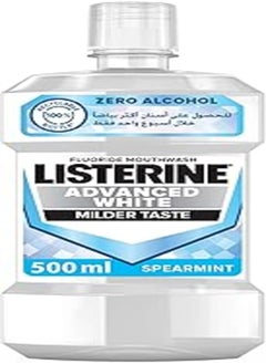 Listerine, Advanced White Mouthwash Milder Taste, 500ml