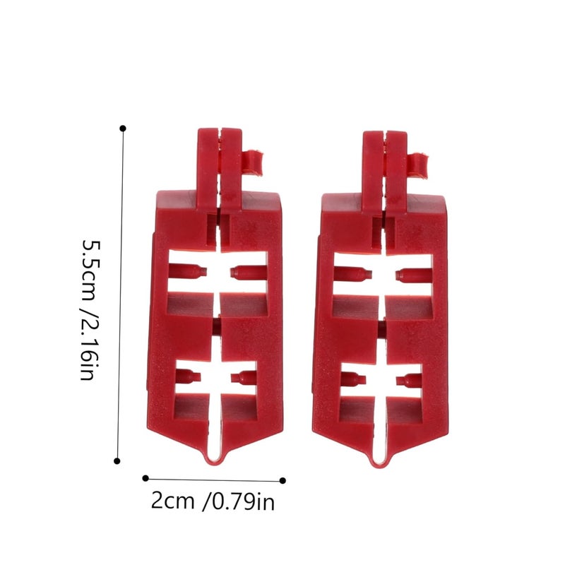 ABOOFAN Mini Circuit Device 2pcs Locking Circuit Breaker Locks Red Easy Installation for Safety and Compliance - Image 2