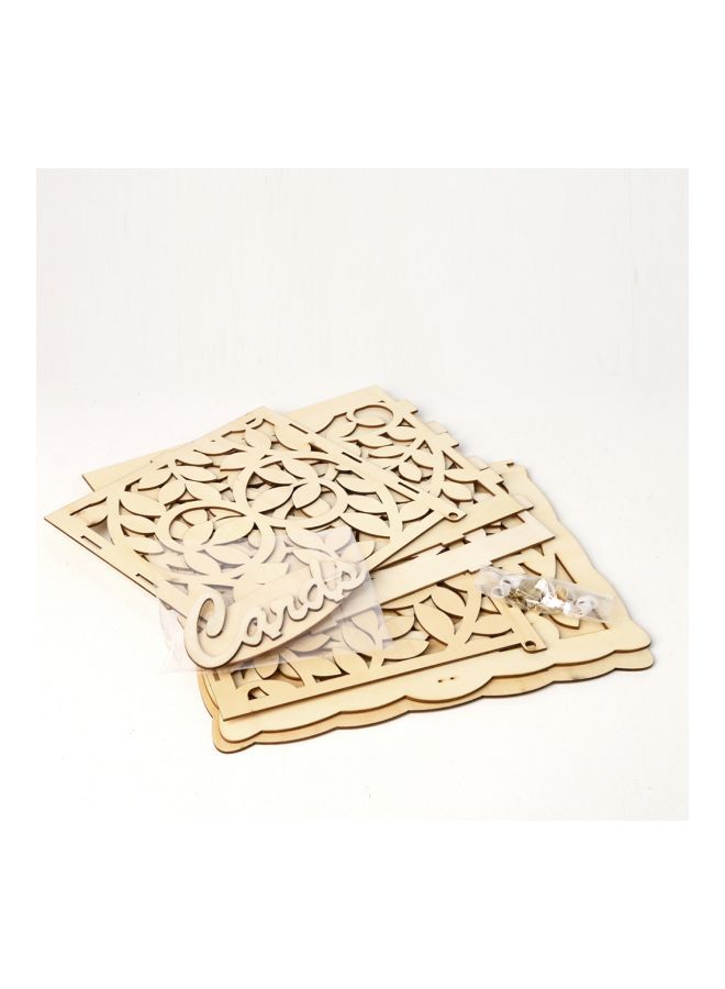 NIBEMINENT Wooden Wedding Card Box With Lock And Sign Kit YWH1818 - Image 2