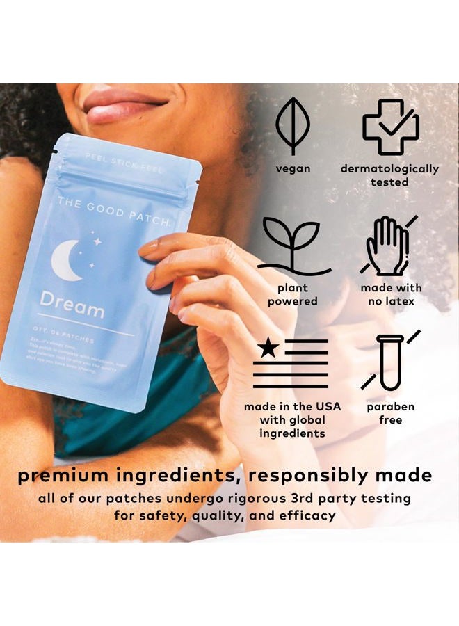 general Plant Powered Sleep Support - Sustained Release Dream Patch with Melatonin, Hops, Valerian Root - 2 Pack (8 Sleep Patches) - Image 4