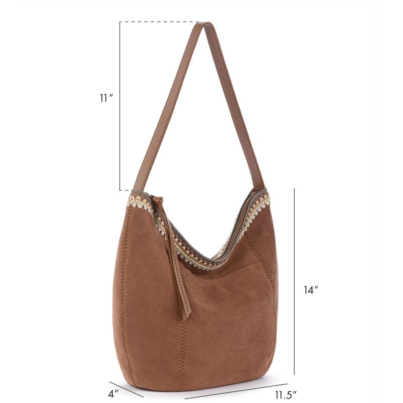 The Sak Sequoia Hobo Bag - Premium Large Leather Women's Handbag for Everyday & Travel - Durable Purse With Zipper Pocket - Image 3
