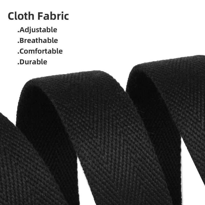 Drizzte Drizzte Belt Men Size 39'' Web Fabric Canvas Belts D Ring Belt Casual Adjustable Military Work Tactical Belt Black  - Image 5