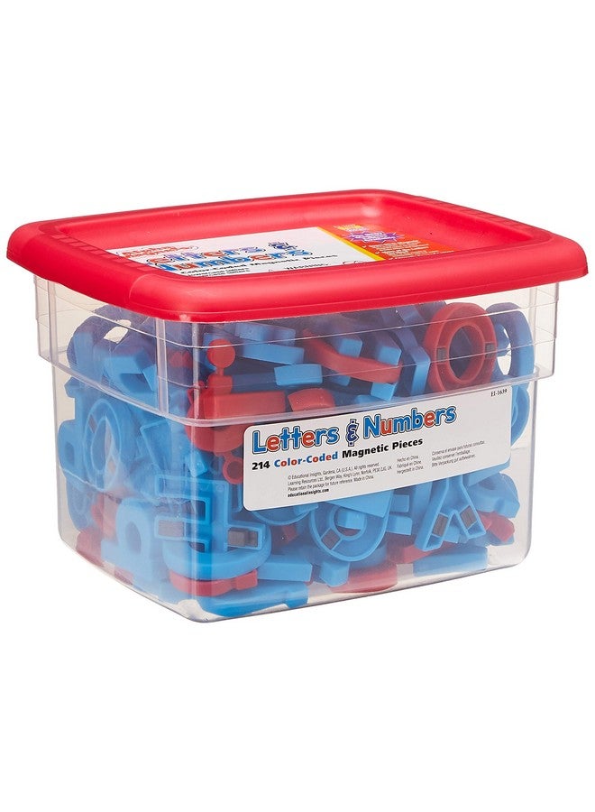 Educational Insights Color-Coded Uppercase & Lowercase AlphaMagnets and MathMagnets, Set of 214 Letters, Numbers, Punctuation & Math Symbols, Preschool Kindergarten Classroom Must Haves, Ages 3+ - Image 1