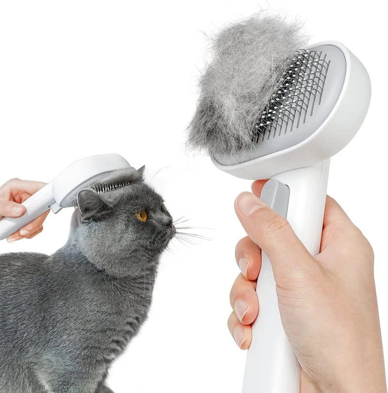 Bluejw Pet Hair Remover Comb - Cat & Dog Grooming Brush for Short & Long Hair - Puppy & Kitten Brush - Cat Accessories - Brushes - Image 1