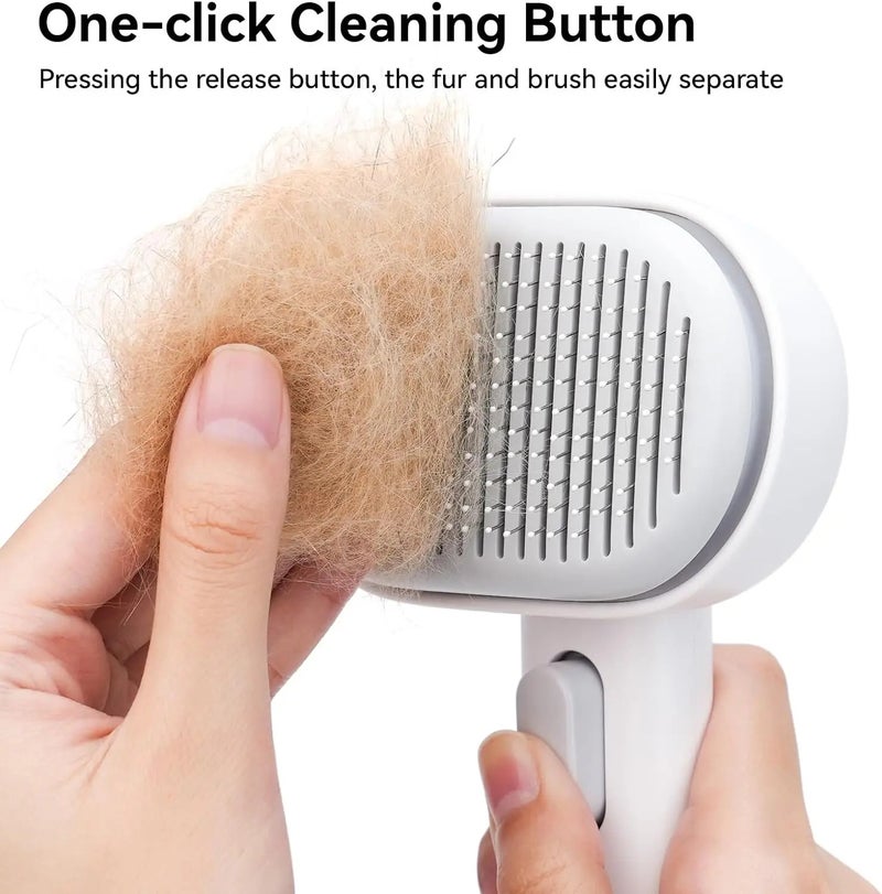 Bluejw Pet Hair Remover Comb - Cat & Dog Grooming Brush for Short & Long Hair - Puppy & Kitten Brush - Cat Accessories - Brushes - Image 4