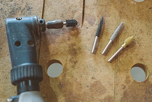 Kutzall Original Sphere Rotary Burr, 1⁄8" Shaft, Fine - Wood Carving Bit for Dremel, Foredom, DeWalt, Milwaukee Tools. Abrasive Tungsten Carbide Coating, 1⁄4" (6.3mm) Head Diameter, S-14-EG - Image 5