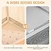 INFANS Kids Play Tent with Washable Mat Star Light Windows AntiTrip Large Playhouse Toys for Children Boys Girls Indoor Outdoor Princess Tents Castle for Toddlers Beige - Image 4