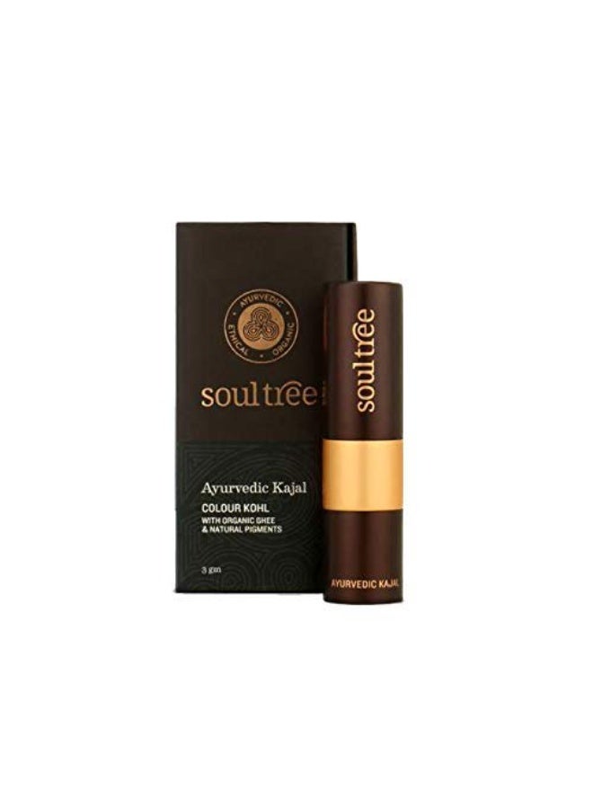 سول تري كحل "سول تري" (SoulTree) الأيورفيدي | درجة "Rich Loam" (007) | لون بني | مُعزز بـ 100% سمن عضوي، وزيت اللوز، والكافور | يُهدئ العيون، ويمنحها شعوراً بالبرودة والتغذية | 3 غرام - Image 3
