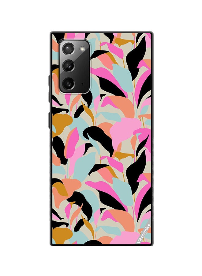 VR CREATIVE Protective Case Cover For Samsung Galaxy Note20 5G Elegant Botanical Leaves Abstract Seamless Pattern Design Multicolour - Image 1