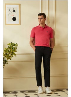 Van Heusen Van Heusen Men's Regular Fit Polo T-Shirt (VSKPWRGFD34687_Rouge Red XL)  - Image 2
