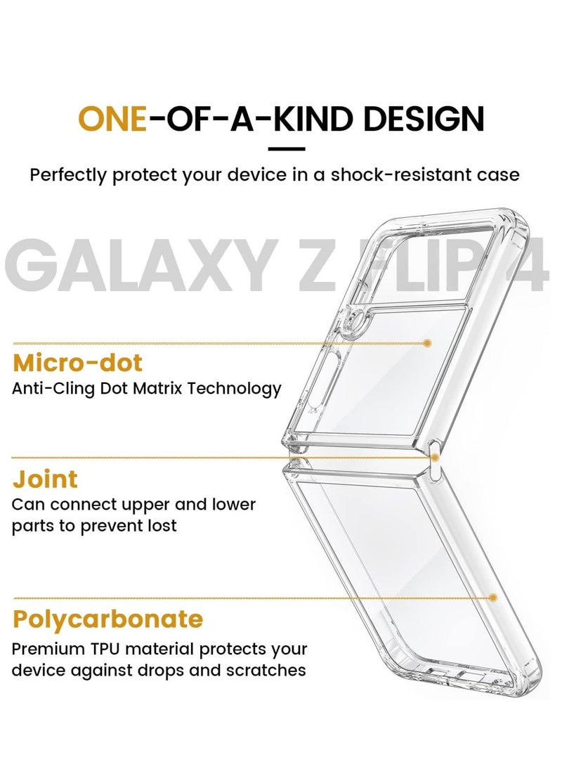 ELTRAZONE Samsung Galaxy Z Flip 4 Case, Galaxy Z Flip 4 Clear Case [Anti-Yellow] Slim Thin Premium TPU Crystal Shockproof Protective Cover Case for Samsung Galaxy Z Flip 4 5G 2022 - Full Clear - Image 5