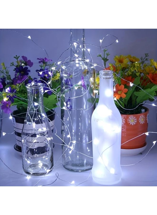 أضواء خرافية من سلك نحاسي أبيض 787.4 بوصة 200 LED مع 8 أوضاع وريموت تحكم لتزيين الداخل والخارج - Image 5