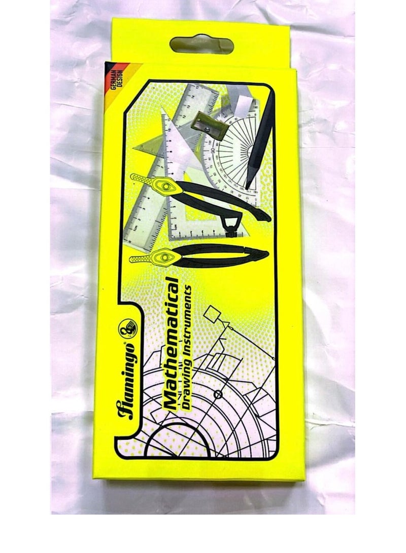 Flamingo Mathematical Drawing Instrument Set Assorted Color