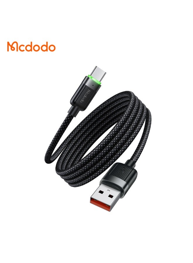 مكدودو كابل بيانات مغناطيسي ذاتي اللف من USB-A إلى USB-C 6A 100W بطول 1.2 متر - Image 1