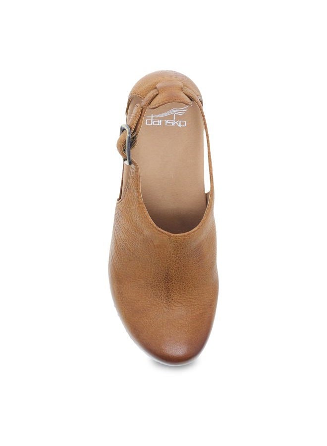 Dansko Women's Sassy Tan Heeled Clog 9.5-10 M US Adjustable Strap, Comfort, Arch Support - Image 2