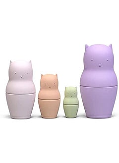 Nesting Bears, Stacker Set, Teether, Colour Recognition and Educational Toy. Matryoshka Nesting Dolls. Matrioshka.