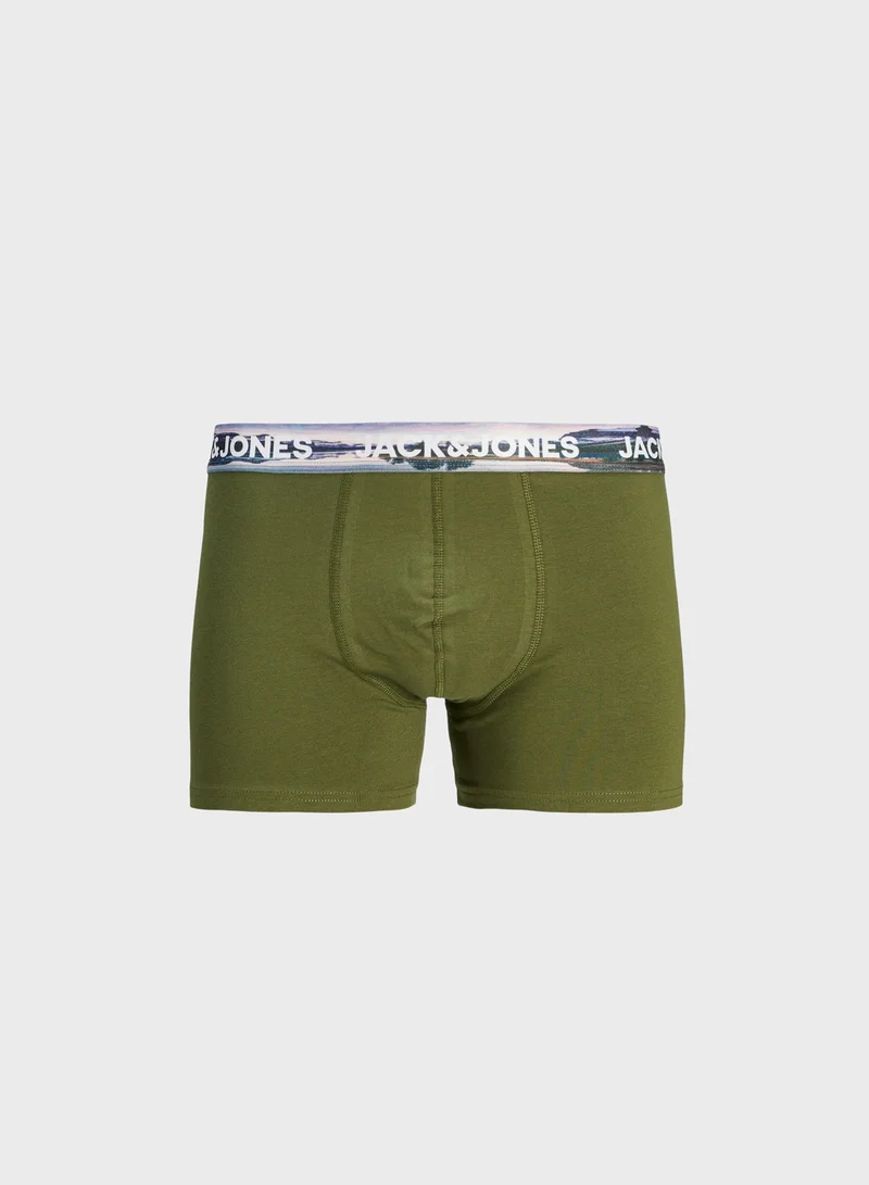جاك اند جونز 5 Pack Logo Band Trunks