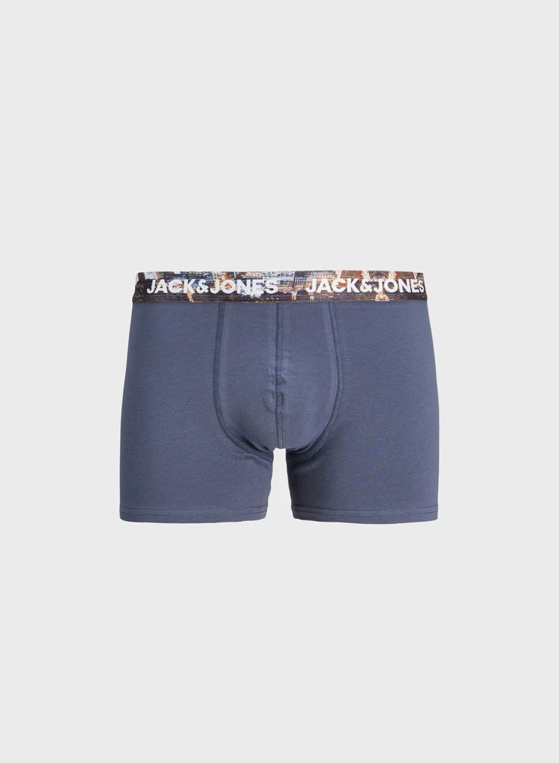 جاك اند جونز 5 Pack Logo Band Trunks