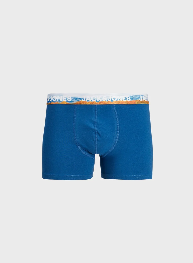 جاك اند جونز 5 Pack Logo Band Trunks