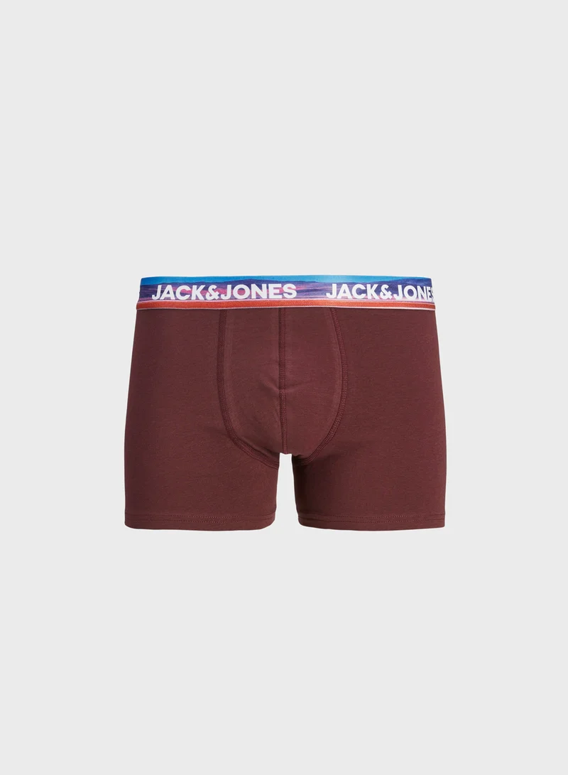 جاك اند جونز 5 Pack Logo Band Trunks