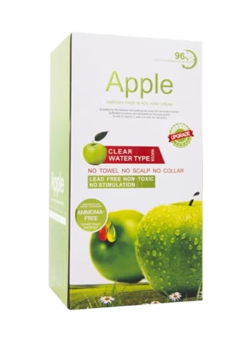 Apple Ammonia Free Black DYE Hair Cream - Image 1