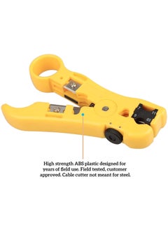 Generic GILHOT Universal Wire Stripper for Flat or Round  Coaxial Cable Stripper and Cutter Compatible with RG59 RG6 RG7 RG11 CAT6 CAT5 CAT3  - Image 5
