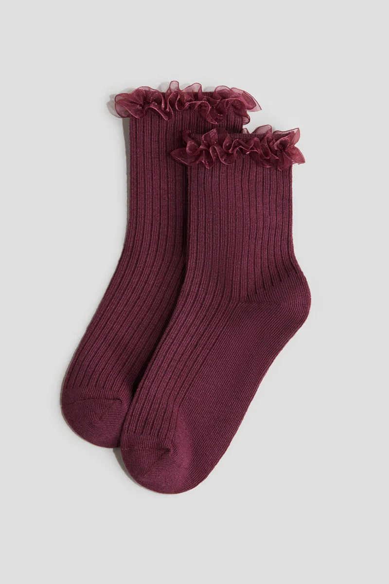 اتش اند ام جوارب بتفاصيل محبوكة - عبوة من 3