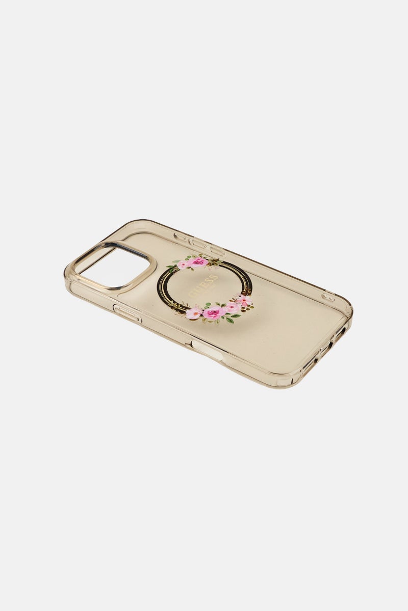 GUESS حافظة حماية شفافة لشعار علامة ماغسيف لهاتف آيفون 16 برو ماكس - Image 2