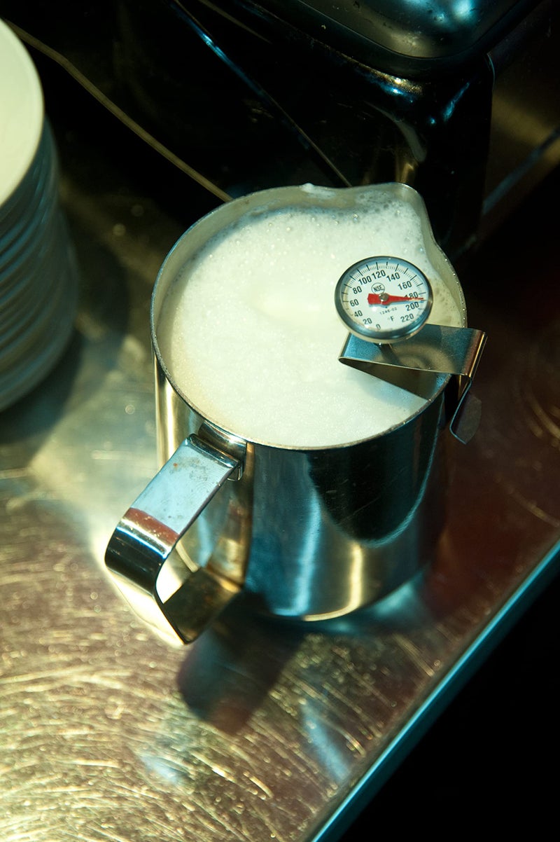 Cooper-Atkins 1236-70-1 Bi-Metals Espresso Milk Frothing Thermometer with Clip, 1" Dial and 5" Shaft Length - Image 3