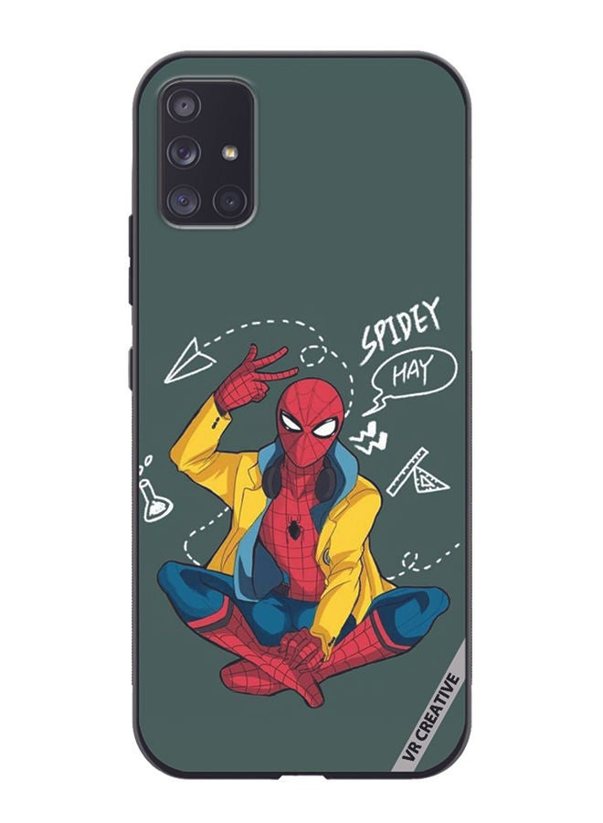 Protective Case Cover For Samsung Galaxy A51 5G Spiderman Design Multicolour
