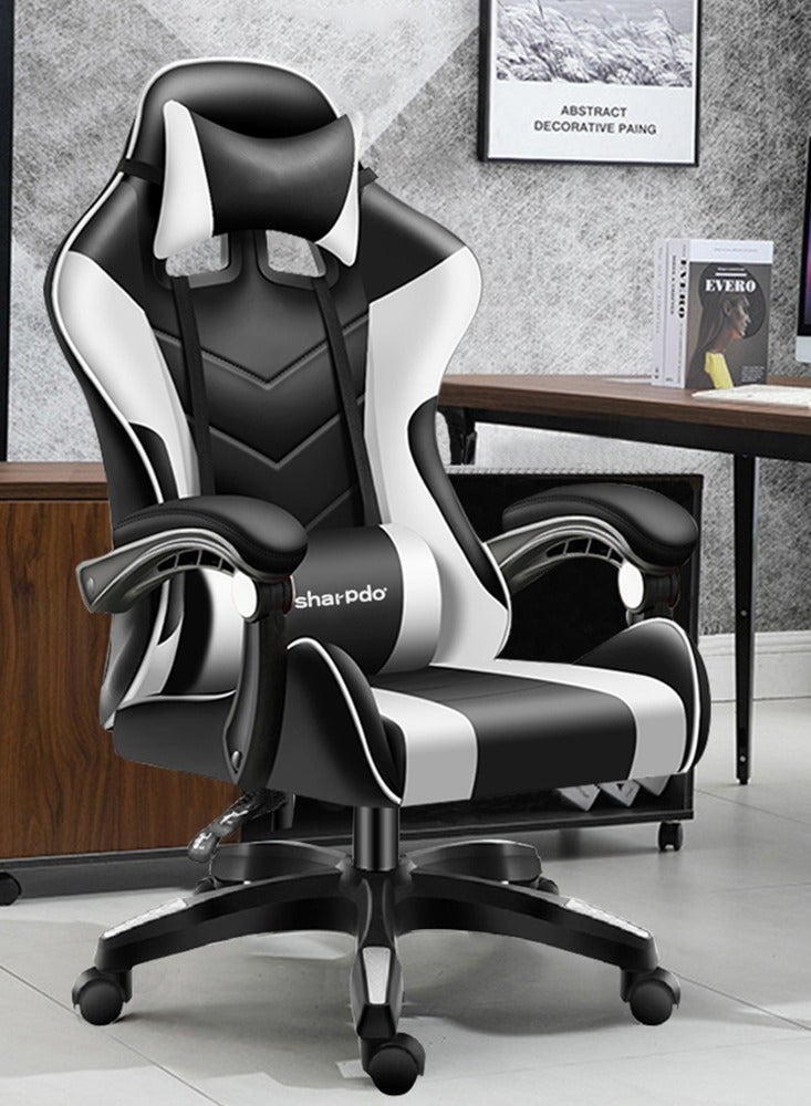 Sharpdo Adjustable Gaming Chair With Headrest Pillow  - Image 2