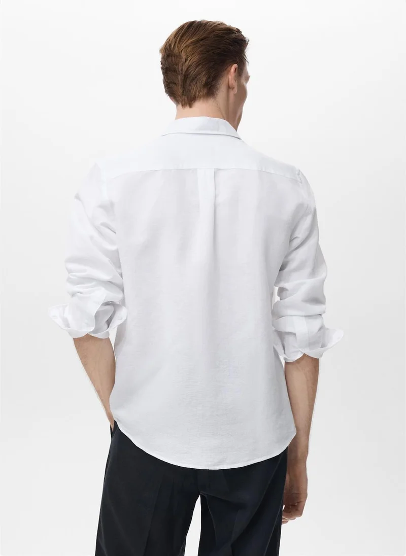 مانجو مان Pocket Linen Shirt