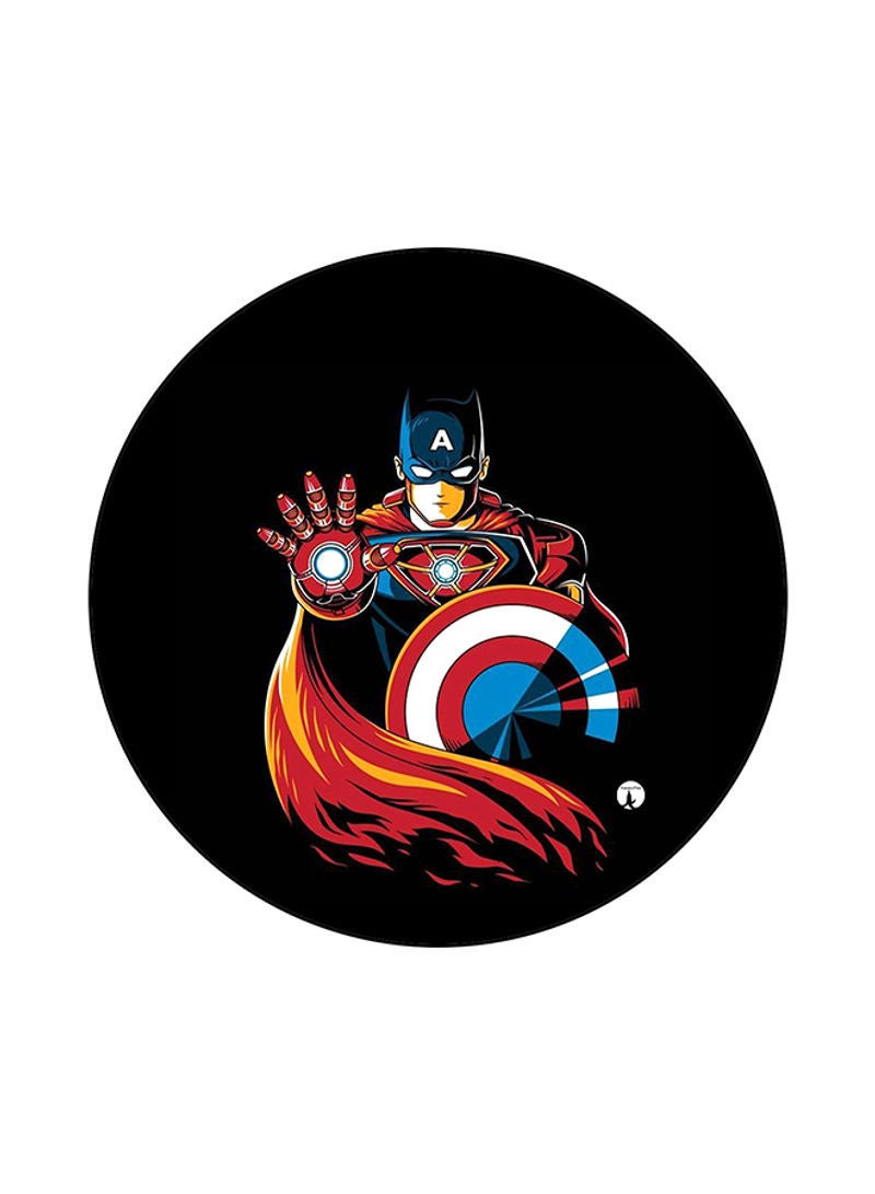 RKN Superheroes Print Mouse Pad Multicolor
