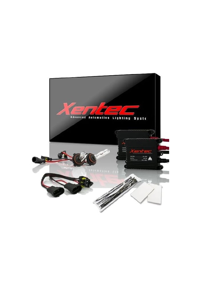 Xentec 9005 10000K HID Xenon Bulb Bundle with 55W EP Alloy Slim Ballast (Ocean Blue) - Image 1