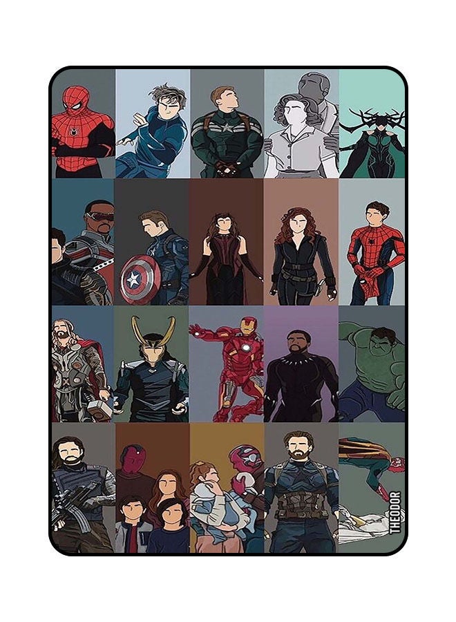 Theodor Protective Flip Case Cover For Samsung Galaxy A7 Lite 2021 8.7 Inches with Auto Wake/Sleep Marvel Charecters 1 - Image 1