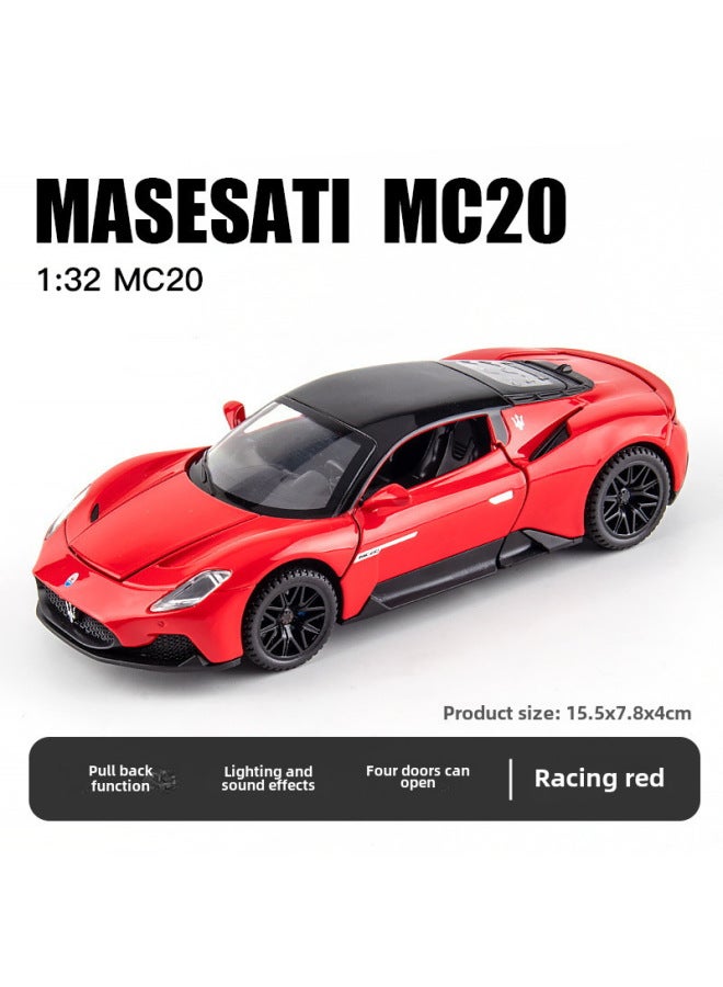 132 Scale Ferrari F12berlinetta Model Car Toy In Red Color Openable Doors Trunk For Kids' Play-Color:1: 32 Jiaye Maserati MC20-Red  - Image 1