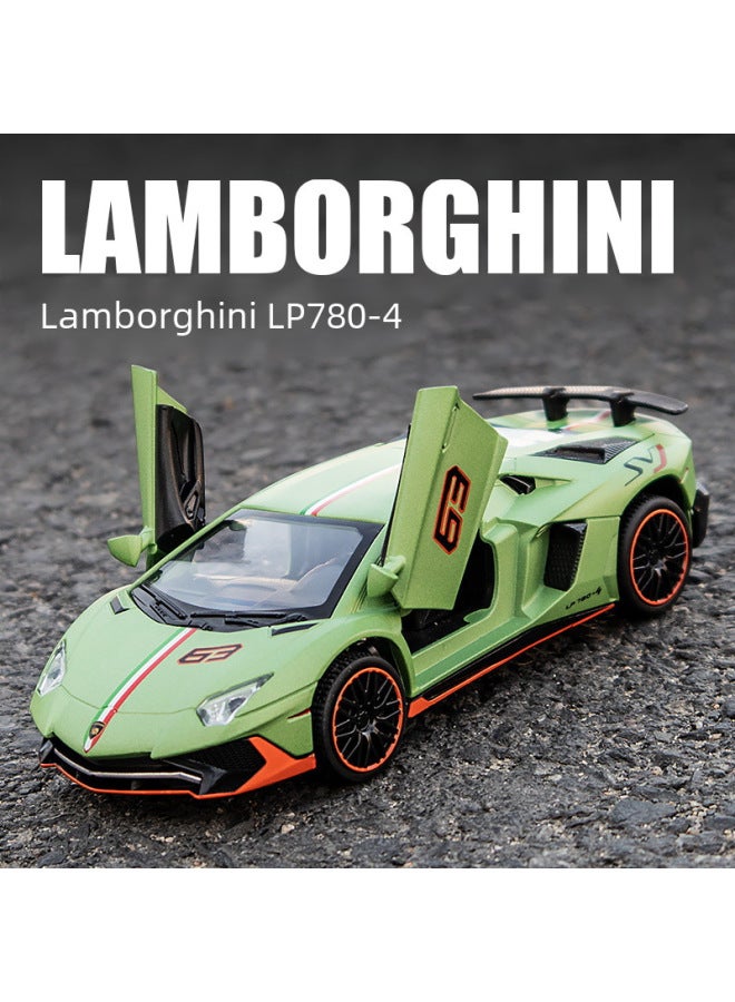 132 Scale Ferrari F12berlinetta Model Car Toy In Red Color Openable Doors Trunk For Kids' Play-Color:1: 32 Jiaye Maserati MC20-Red  - Image 2
