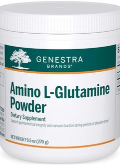 Genestra Brands Amino L-Glutamine Powder | Amino Acid Supplement for GI and Immune Health | 9.5 Ounces  - Image 1