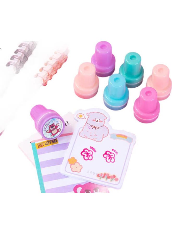 Disney Children'S Cartoon Stamps, Kindergarten Toys, Cute Stamps For Encouragement, Teaching Reward Stamps, 10 Pieces, Strawberry Bear A60063-T1X - Image 2