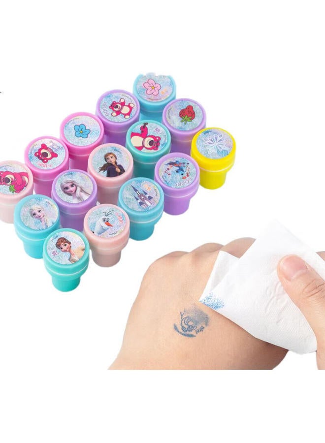 Disney Children'S Cartoon Stamps, Kindergarten Toys, Cute Stamps For Encouragement, Teaching Reward Stamps, 10 Pieces, Strawberry Bear A60063-T1X - Image 1
