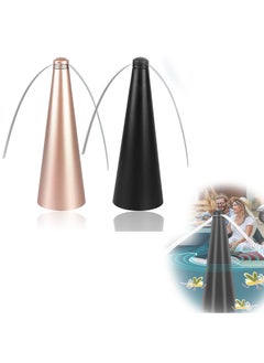Generic Fly Fan for Tables Indoor Outdoor Meal, Portable Table Fly Fan Keep for Your Food Clean Fly Deterrent Fan for Indoor Outdoor Meal Food Fly Fans Keep Flies Away from Your Food and Your Family (2pcs)  - Image 1