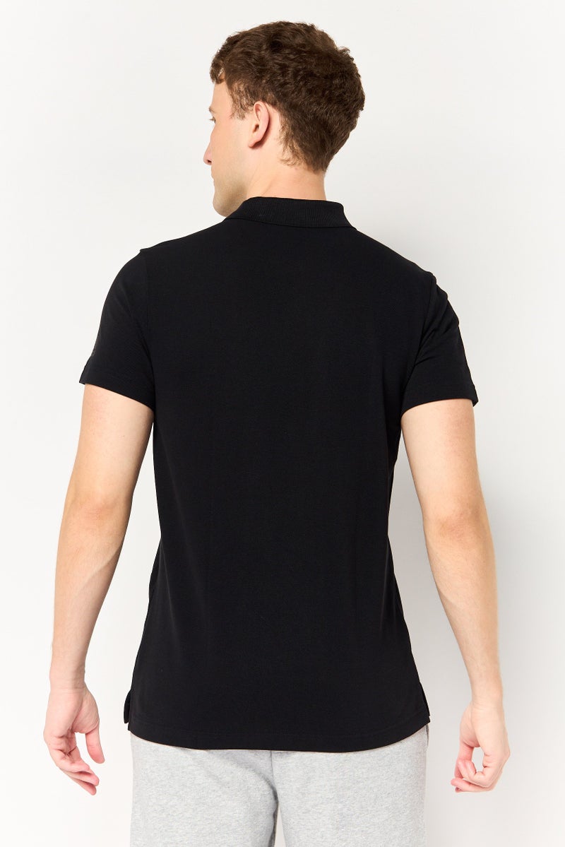 Adidas Men Sportswear Fit Short Sleeve Outdoor Polo Shirt, Black - Image 4